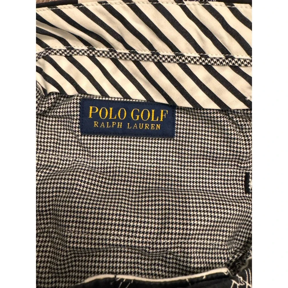 Polo Golf Shorts Ralph Lauren Mens‎ Dog Walk Black Shorts Size 34 Golfer